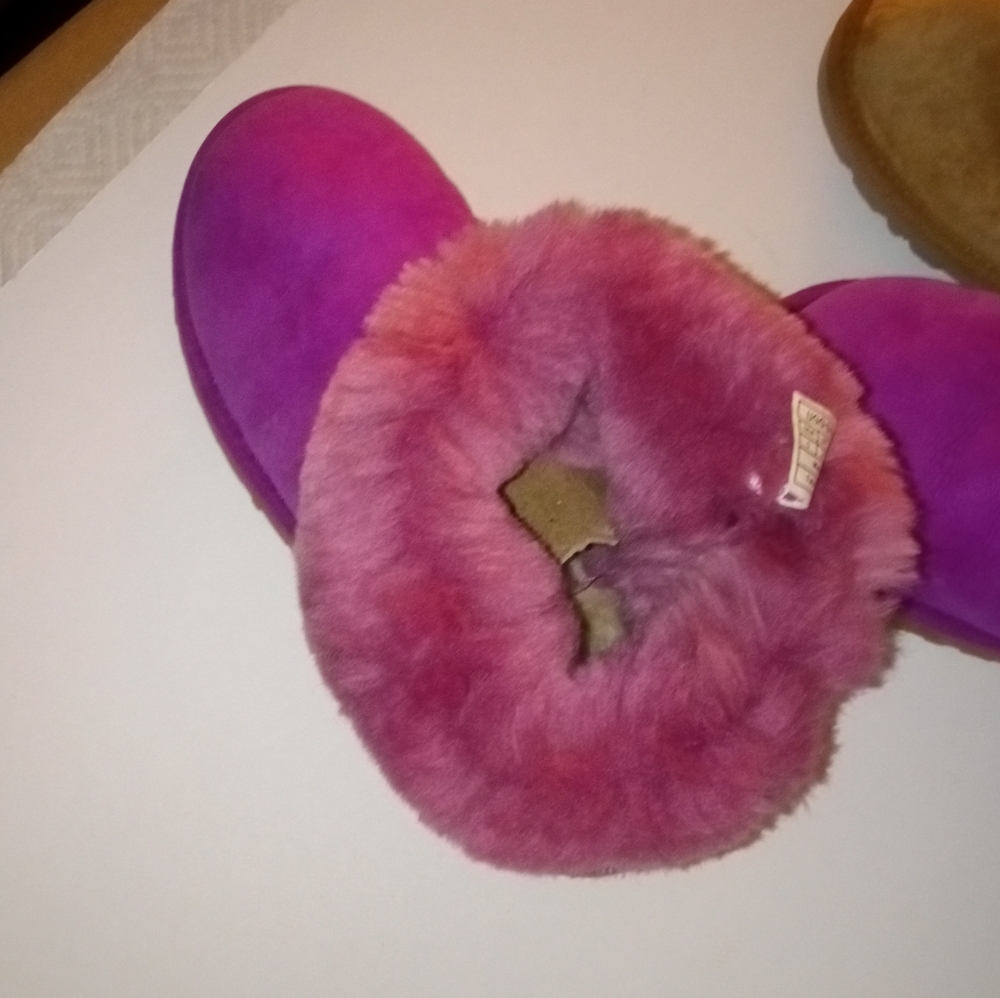 Ugg Boots *Rare* Raspberry With Raspberry Fleece … - image 8